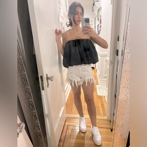 NWOT Black bubble top/skirt small medium